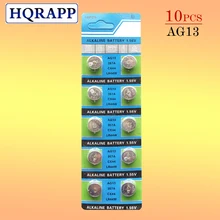 Горячая+ 10 шт AG13 LR44 LR44H LR1154 SR44 A76 357A 303 357 батарейка для монет 1,55 в щелочные для часов игрушки