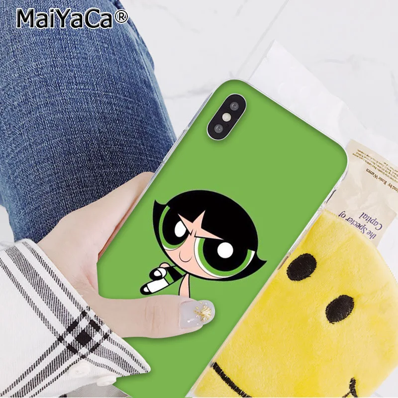 A15 MaiYaCa прекрасный PowerPuff девушки рукоделие принт рисунок телефон чехол для iphone 11 pro 8 7 66S Plus 5s SE XR X XS максимальный чехол - Цвет: A15