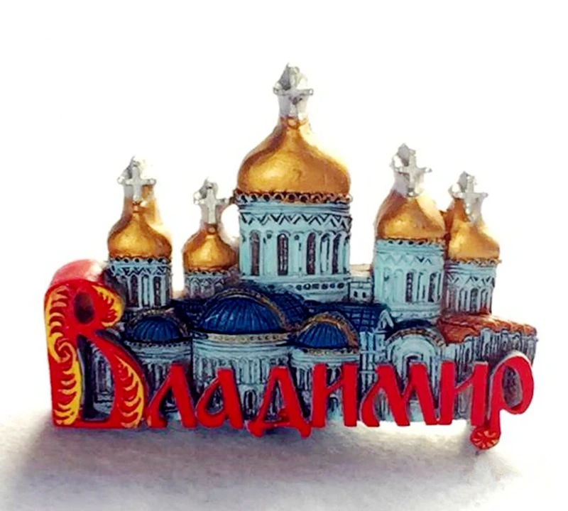 

Handmade Painted Moscow, Russia, St. Petersburg 3D Fridge Magnets Tourism Souvenirs Refrigerator Magnetic Stickers Gift