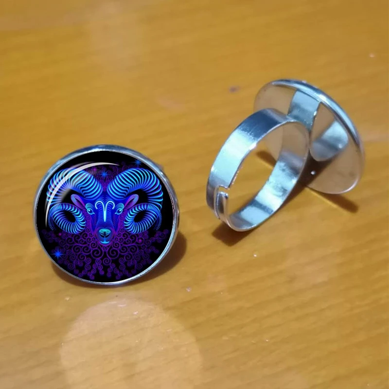 Горячая Распродажа модное кольцо 12 знаков зодиака с созвездиями астрологическое