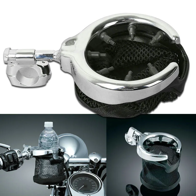 7/8 &quot1&quot Руль для мотоцикла держатель питьевой чашки сумка бутылки воды Harley Sportster