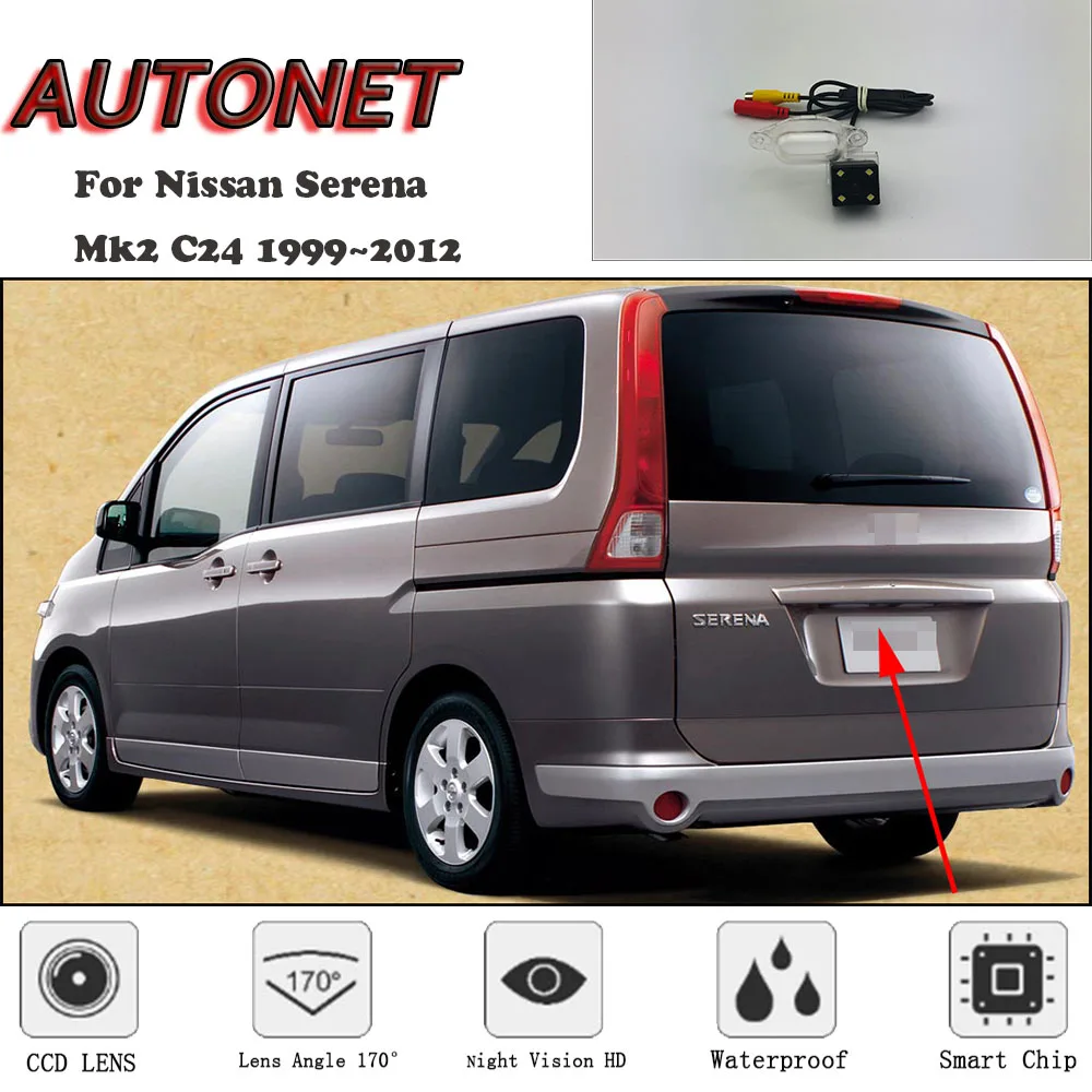Камера заднего вида AUTONET HD с ночным видением для Nissan Serena Mk2 C24 камера парковки ZNA Succe