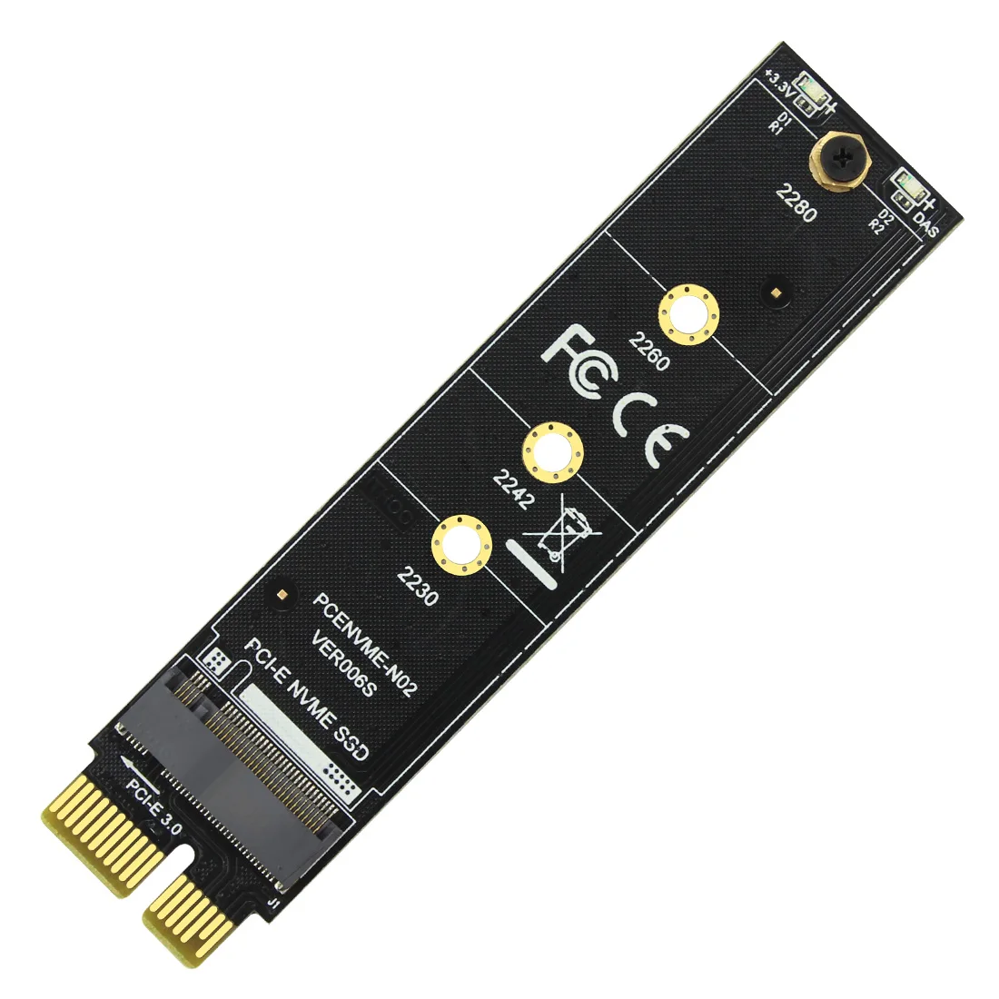 PCI-E PCI Express 3,0X1 M.2 M ключ Интерфейс NVMe SSD PCIE M.2 переходная карта адаптер радиатора SSD 2230 2242 2260 2280 полный Скорость