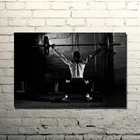 Хлопковая майка для мужчин на большие мышцы, Мотивационная, для бодибилдинга Цитата арт шелка печати плакатов 13x20 24x36 дюймов тренажерный зал Декор Фитнес картина на спортивную тематику 053