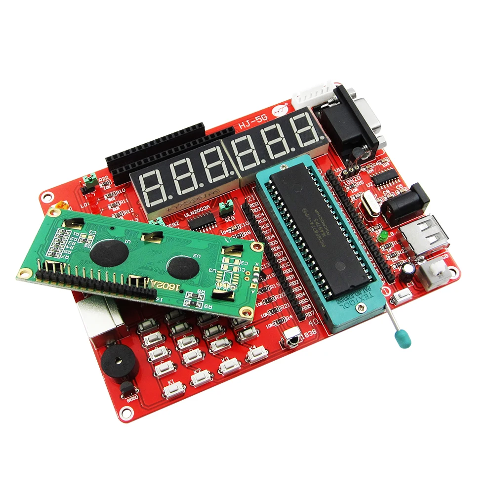 Обучающая плата PIC microcontroller экспериментная макетная 16F877A