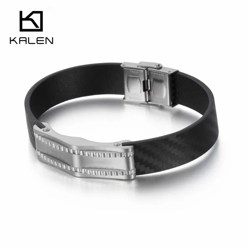 KALEN 22 5 см из нержавеющей стали золотой/серебряный браслет с подвеской и