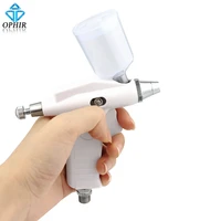ophir nozzle 0 3mm airbrush spray gun for beauty makeup body art tattoo hobby makeup white color 34 oz_ac124
