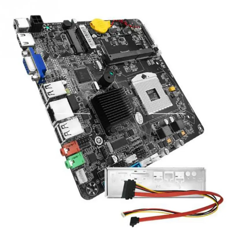 Intel HM55 V1.0 PGA988 розетка 998 материнская плата Mini ITX 4 ГБ DDR3 ноутбук для HTPC POS AIO радио