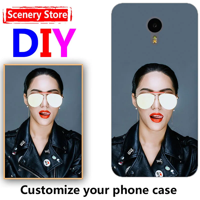 Personalized Custom Picture Cover DIY Phone Case For Meizu MX6 MX 6 5.5" Print Photo Name Design Coque | Мобильные телефоны и