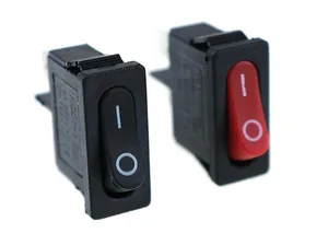 10 шт., 10x22 мм, KCD1-110, черный, супертонкий переключатель типа корабля, 2 pin, Малый инструмент, выключатель питания