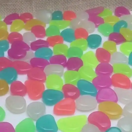 100 шт Маленькие искусственные красочные светящиеся светится в темноте