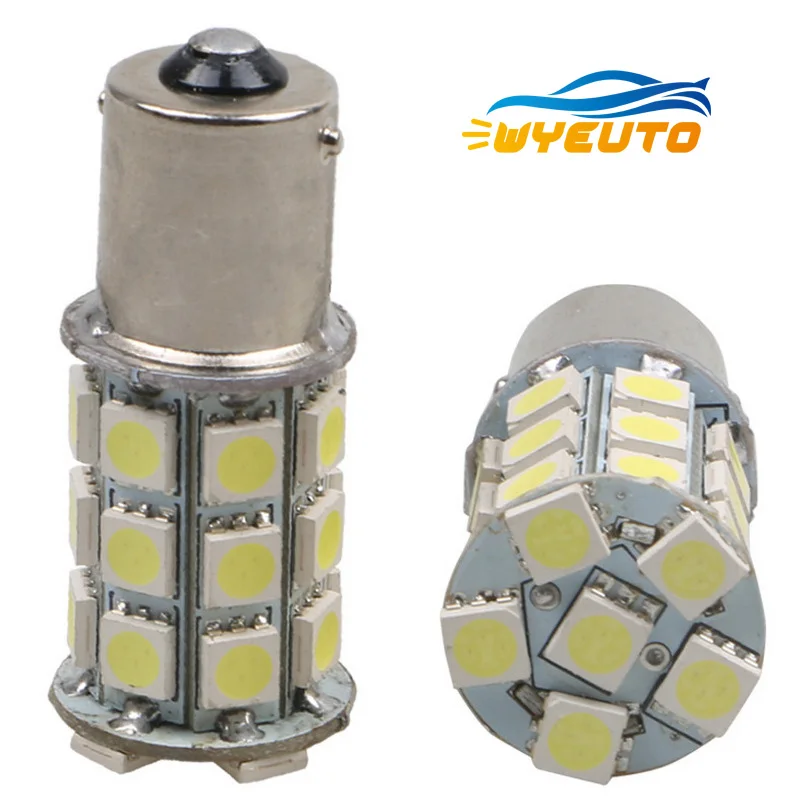1 шт. светодиодные лампы для автомобилей BA15S 1157 1156 T20 5050 27SMD поворотный свет стоп
