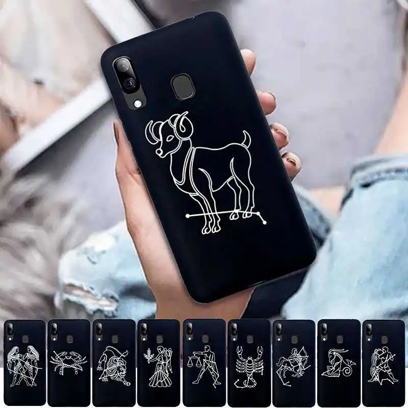 Mokoemi Fashion Pattern Zodiac Signs Soft 5.9&quotFor Samsung Galaxy A40 Case For Cell Phone Cover |
