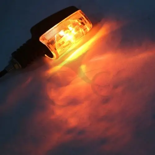 Мотоциклетный 10 мм передний или задний желтый указатель поворота световой