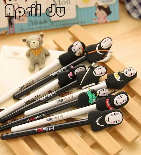 

100pcs Studio ghibli No Face Kaonashi Anime Action Figures Pen Kids Toys