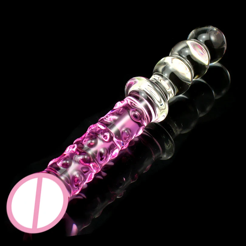 Роскошный стеклянный фаллоимитатор Женский массажер палочка вибратор Pyrex