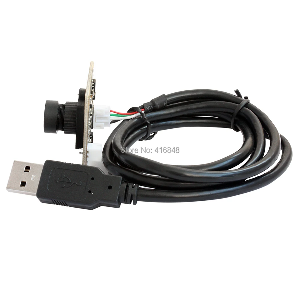 5MP 2592X1944 PCB Board Aptina MI5100 Color CMOS Sensor 100 degree no distortion lens USB Camera Module USB2.0 interface | Безопасность
