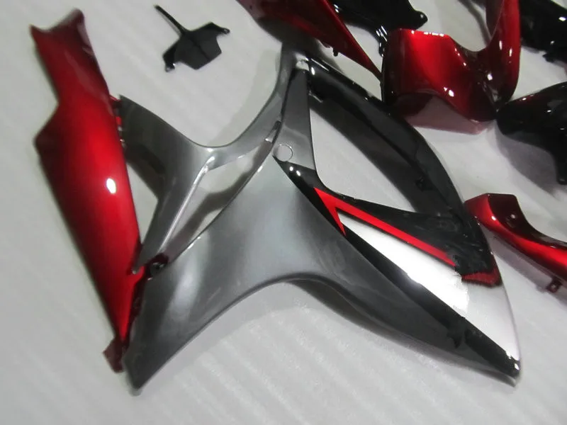 Обтекатель для мотоцикла набор GSXR600 750 K6 06 07 GSXR 600 GSXR750 2006 2007 ABS красный черный