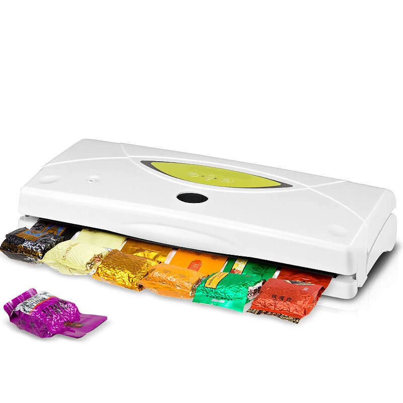 

Household Desktop 220V AC 110W Power 0.8bar Vacuum Level Vacuum Sealing Machine Vacuum Sealer Food Storage Kitchen Tool