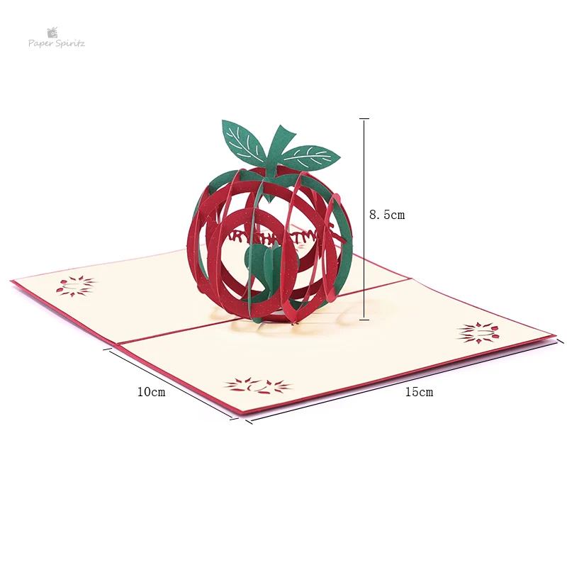 3D всплывающие открытки Счастливого Рождества бумага Оригами лазерная резка открытки подарок открытки ручной работы пустые Рождественская вечеринка