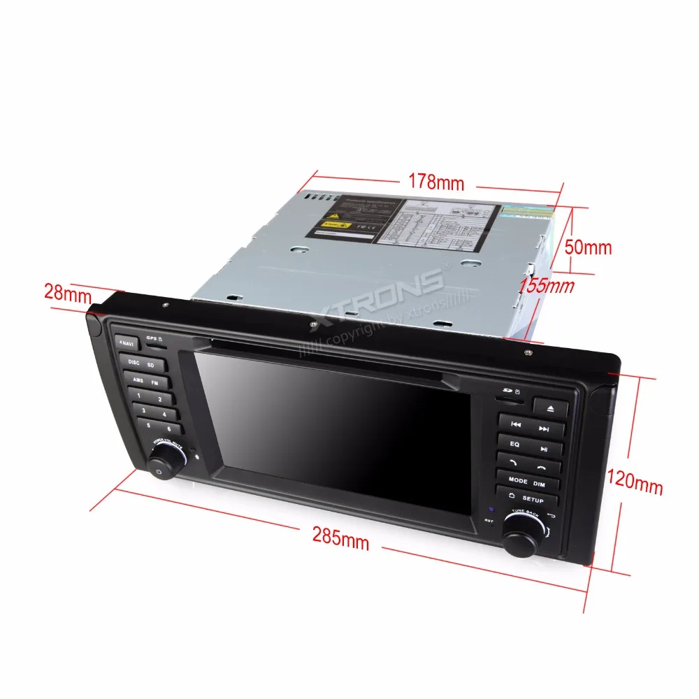 XTRONS 7 &quotHD 1080P видео емкостный сенсорный экран автомобильный dvd плеер с экраном GPS