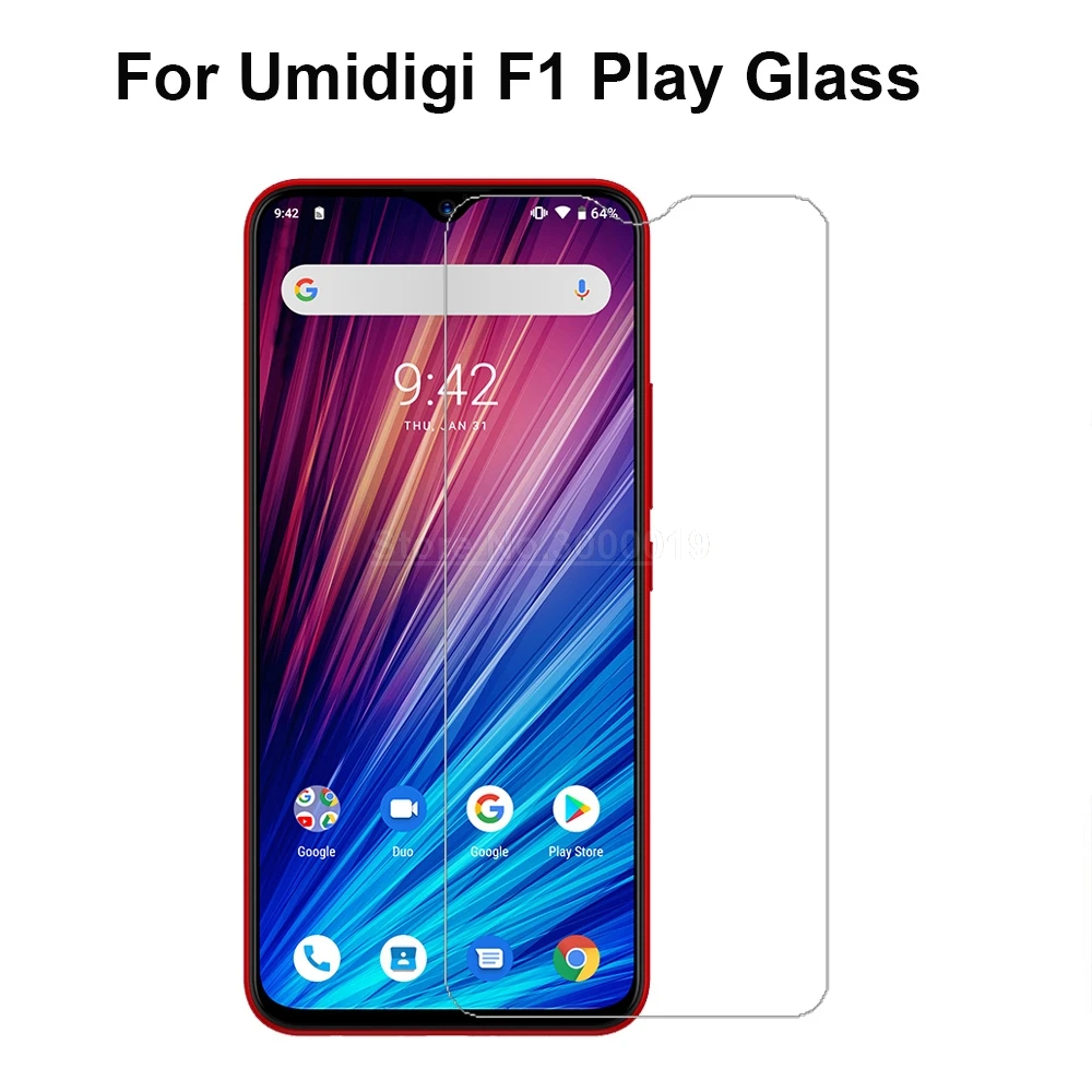 Закаленное стекло для смартфона Umidigi F1 Play 9H 2.5D Защита экрана Umi F1play защитная