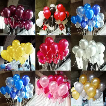 

10 inch 1.8g Pearl balloon wedding balloon Holiday birthday wedding room layout Helium balloon party decor globos 100pcs/lot