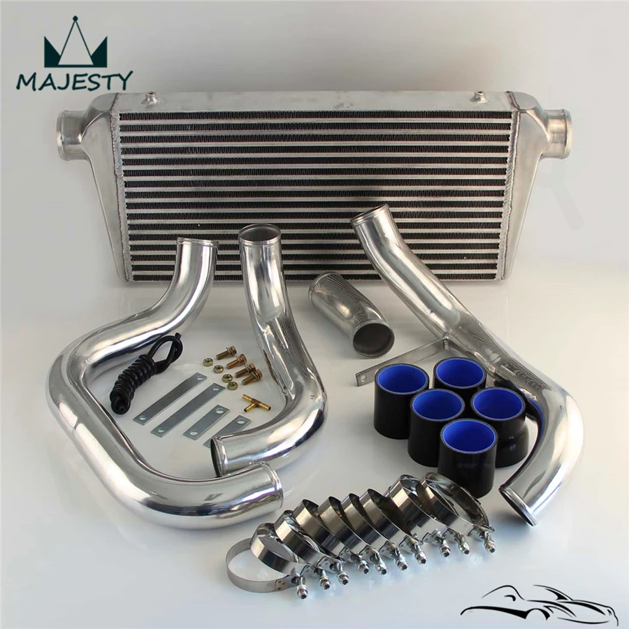 Комплект переднего интеркулера для труб SKYLINE R32 R33 R34 GTS T силиконовый шланг черного