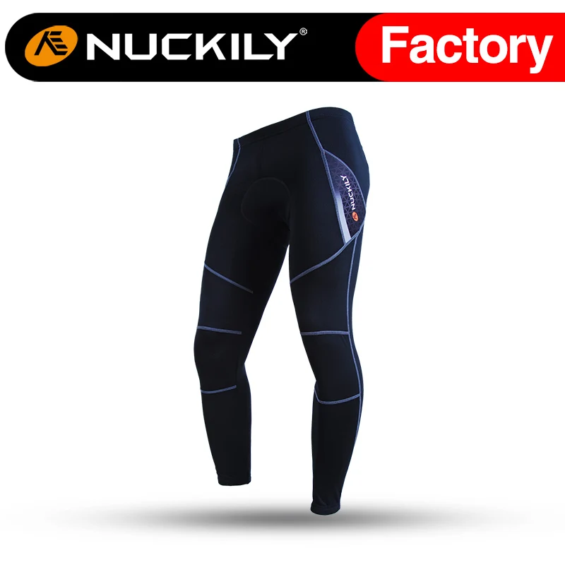 Nuckily Мужская зимняя уличная спортивная одежда флисовые велосипедные брюки NS900
