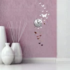 Настенные часы 3d сделай сам Акриловые зеркальные часы, ВИНТАЖНЫЕ КВАРЦЕВЫЕ Креативные Часы для гостиной