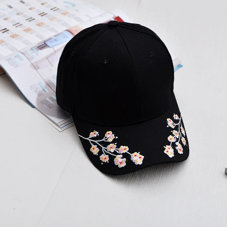 Хлопок Вышивка Hat Гольф Бейсбол Кепки черный пустой snapback в стиле хип хоп