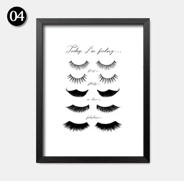 Fashion MakeUp Is My Art Wall Canvas Painting Home Decor Today I Am Feeling Prints Girl Pictures | Дом и сад