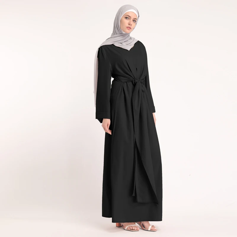 Кафтан абайя мусульманское платье Дубай, Турция Рамадан кафтан Marocain Vestidos бандажные платья Хиджаб турецкий Elbise Исламская одежда