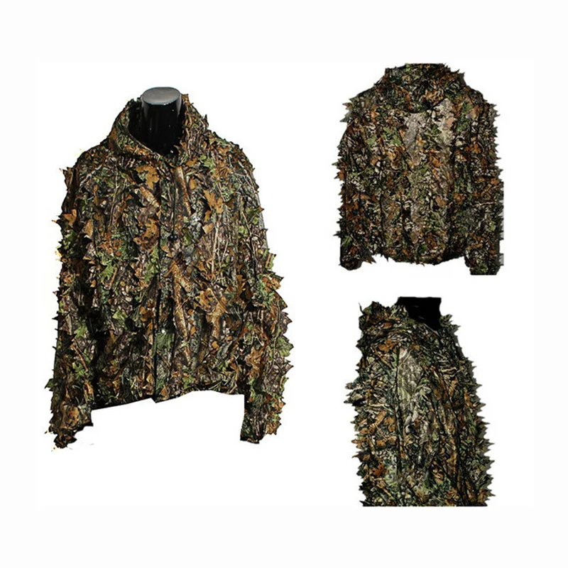 Тактическая камуфляжная охотничья одежда костюм Ghillie 3D Одежда для наблюдения за