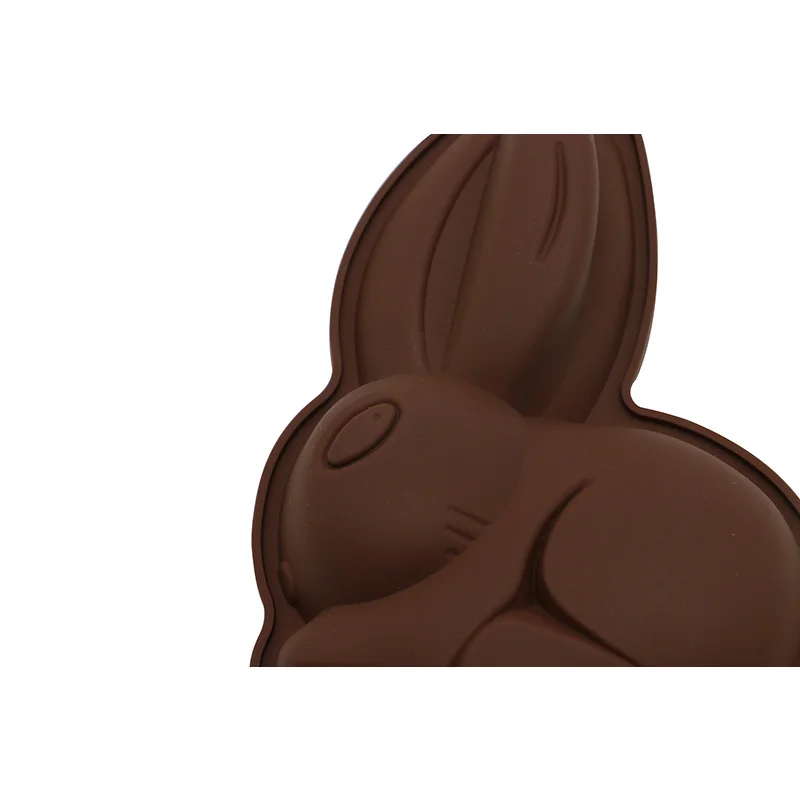 Форма для торта в форме кролика Пасхальная коричневая толщина 2 мм кухонная