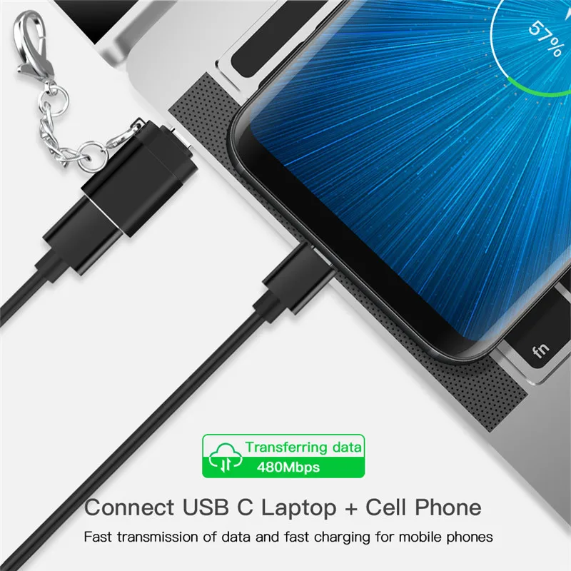 Type C OTG адаптер USB C штекер USB 3,0 Женский Синхронизация данных USB-C кабель type-C для Xiaomi huawei samsung Мышь Клавиатура
