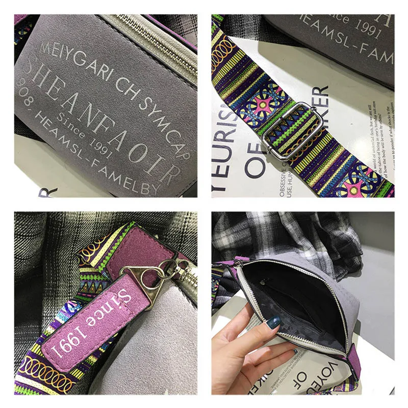 

Vintage Waist Bag Belt Women Scrub Leather Fanny Pack New Brand Belt Bag Women Waist Pack Letter Chest Bags Phone Pouch Handbag