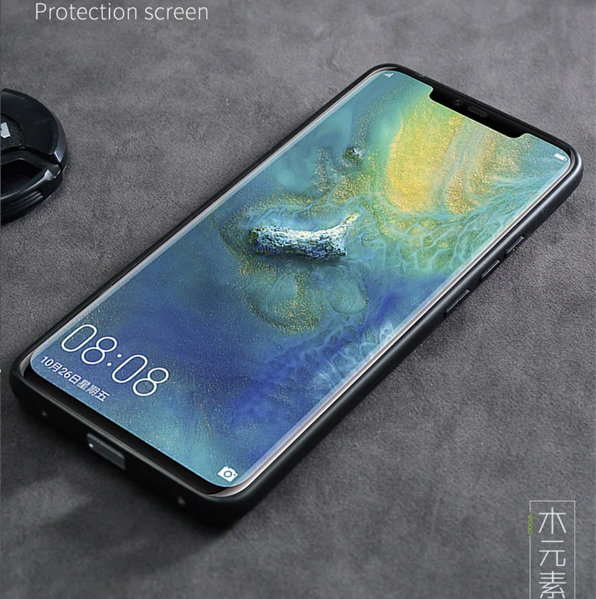 Huawei Mate 20 Pro Case Boogic Original Wood funda Mate 20X Rosewood TPU Shockproof Back Cover Phone Huawei Mate 20 10 Pro case