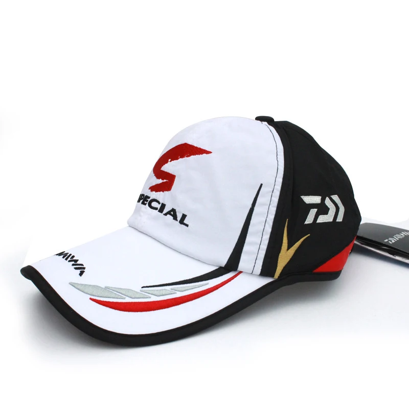 Baseball Fishermen Hat Adjustable Waterproof and Breathable Fishing DaEwa Japan Sunshade Cap Black And White cap | Спорт и
