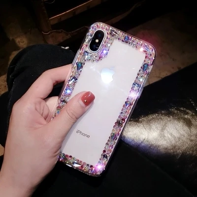 Luxury The New Capa Bling Diamond Rhinestone Crystal Clear Phone Case For Samsung S21 S20 S8 S9 S10 Plus Note20 10 9 8 5 Coque | Мобильные