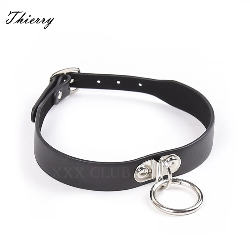 Thierry Strict Bondage Collars with O-ring Fetish Choker Slave Necklace Sex Toys for Women 3 Colors | Красота и здоровье