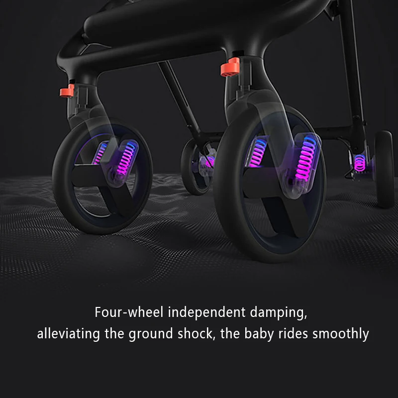 XIAOMI MIJIA MITU Складная коляска коляски 3 в 1 Портативный Легкий амортизатор Алюминиевая тележка четыре коляска на колесиках путешествия самолет коляска детская