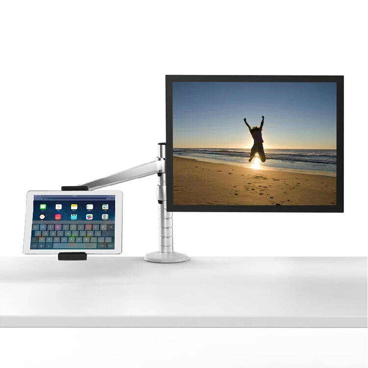 Регулируемая подставка для планшетного ПК с двумя ручками и креплением