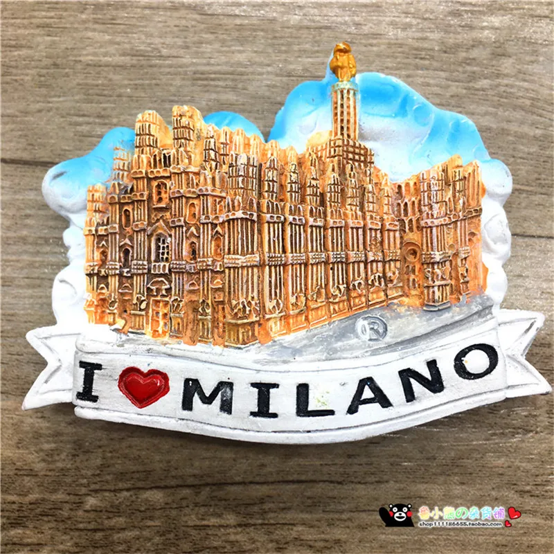 Новинка лидер продаж магнит на холодильник с 3D надписью I Love Milan магнитные
