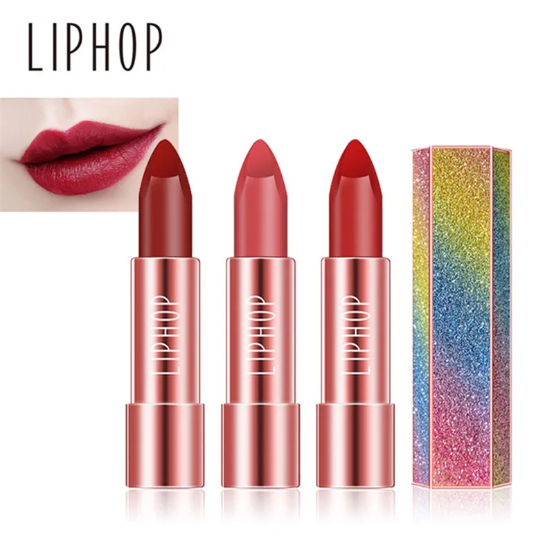 LIPHOP/брендовая матовая губная помада для макияжа косметика губ в Корейском стиле