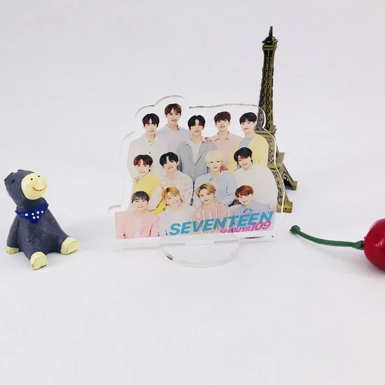 KPOP SEVENTEEN стоящая статуя украшение для рабочего Стола Акриловые Пластиковые чехлы