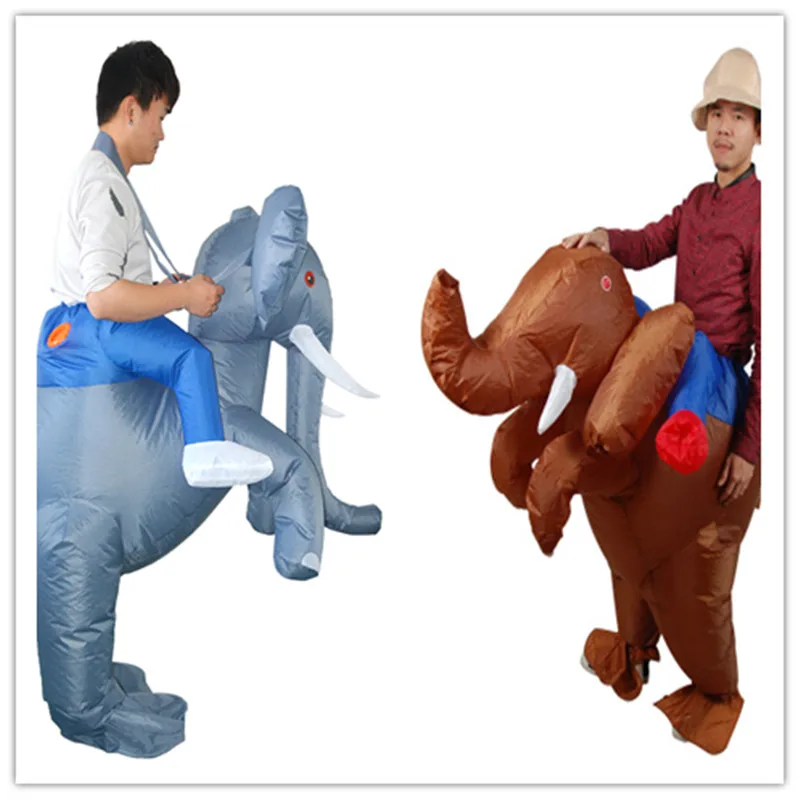 

Adult Funny Inflatable Animal Elephant Fancy Dress Costume Outfit elephant Mascot Costume Halloween Purim Stag