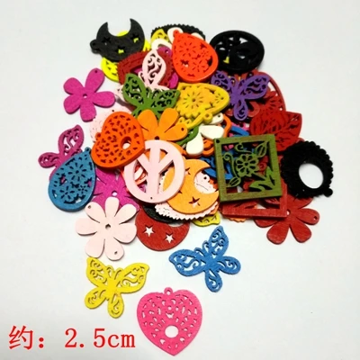 80pcs 80 шт/партия Комплексная цветов и стилей Красочные бессвинцовые деревянные бусины для браслета/ожерелья около 1,9-5 см 2001 - Цвет: 80pcs