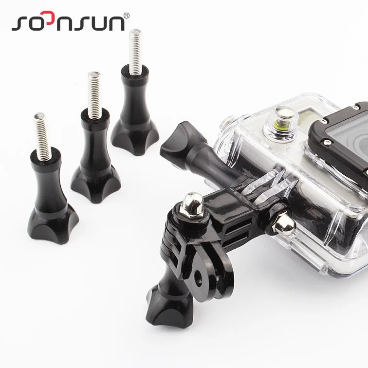 Поворотный кронштейн SOONSUN с 3 сторонним удлинителем 4 шт. винтами для GoPro Hero 7 6 5 SJCAM
