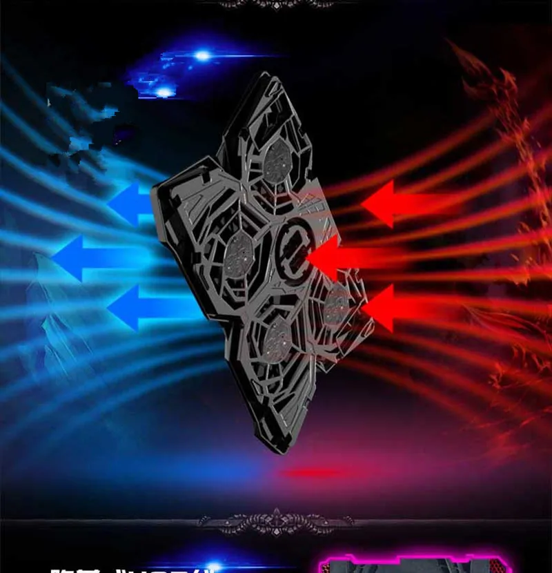 Ice Magic 2 кулер с 4 тишина вентиляторы светодиодный USB 0 охлаждающая подставка для